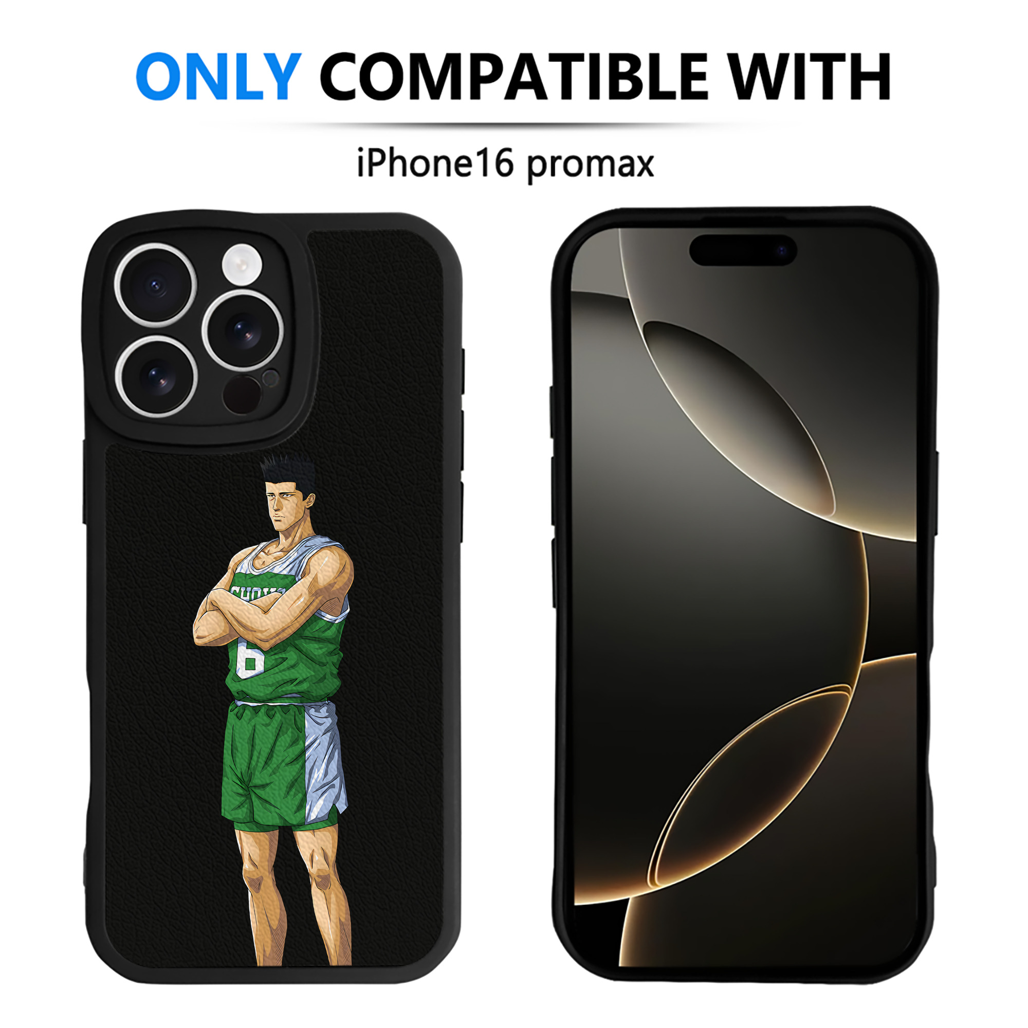 （画像用） SLAM DUNK／スラムダンク 【iPhone 16シリーズ対応】シリコンスマホケース（レザー調） 材質：シリコン